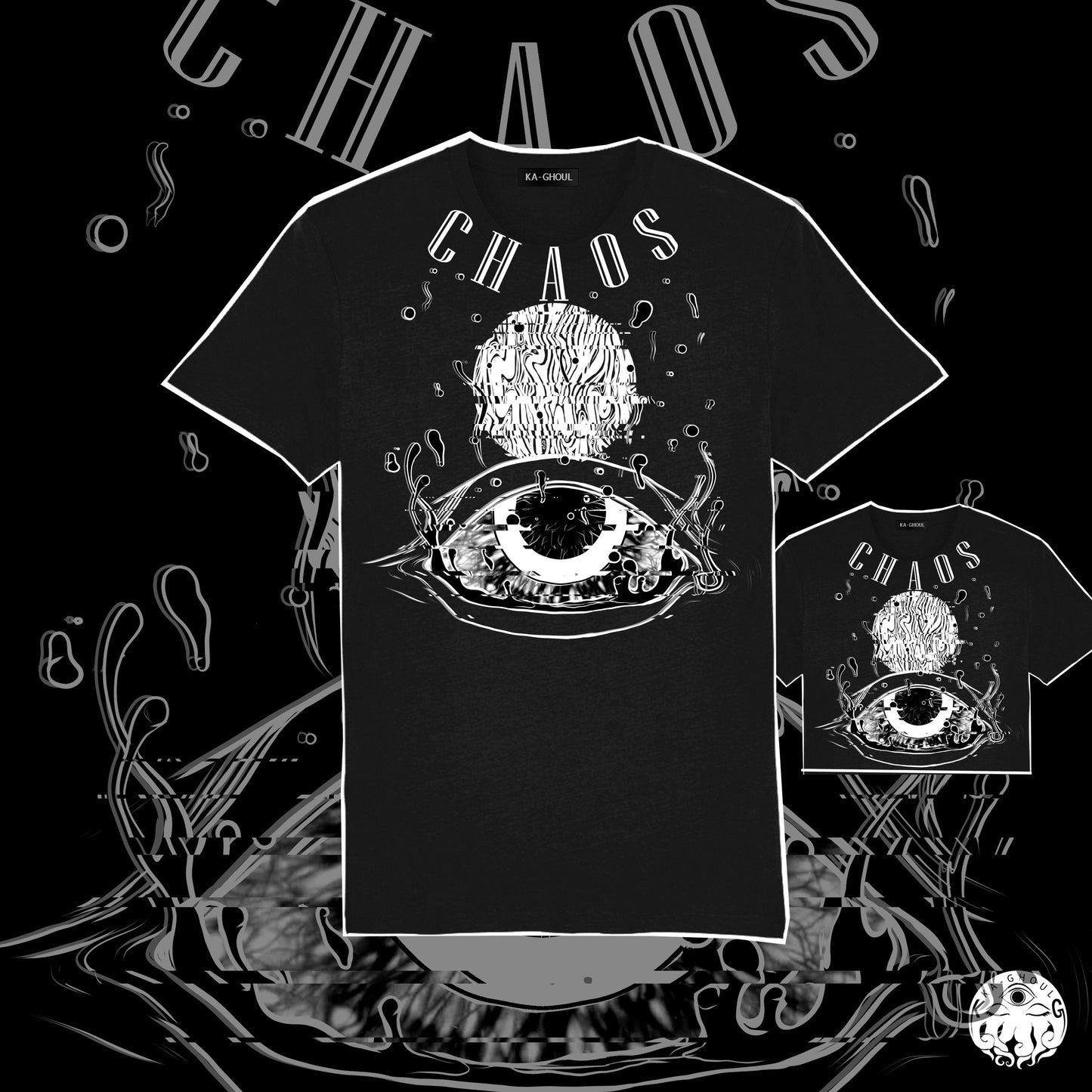 Chaos Eye glitch T shirt