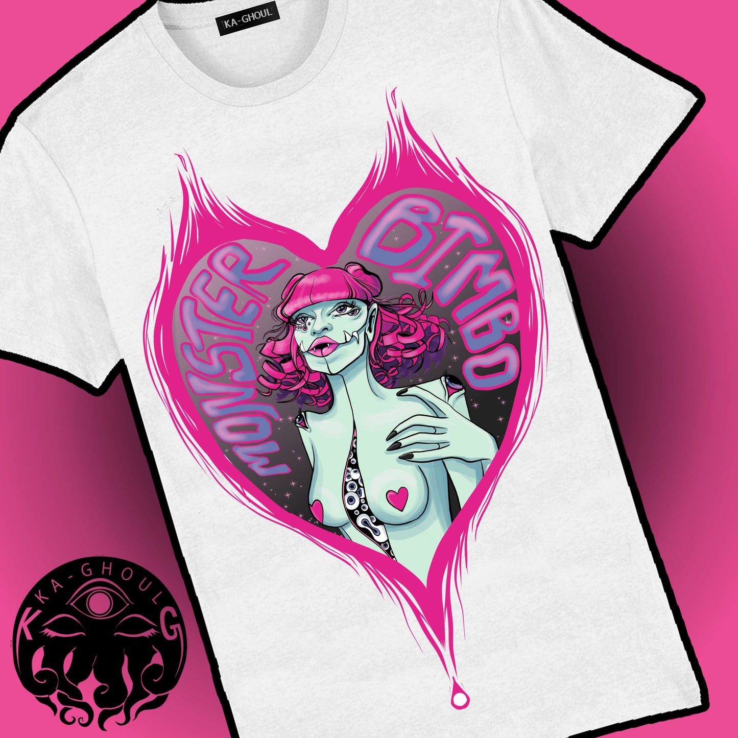 Monster bimbo heart tee